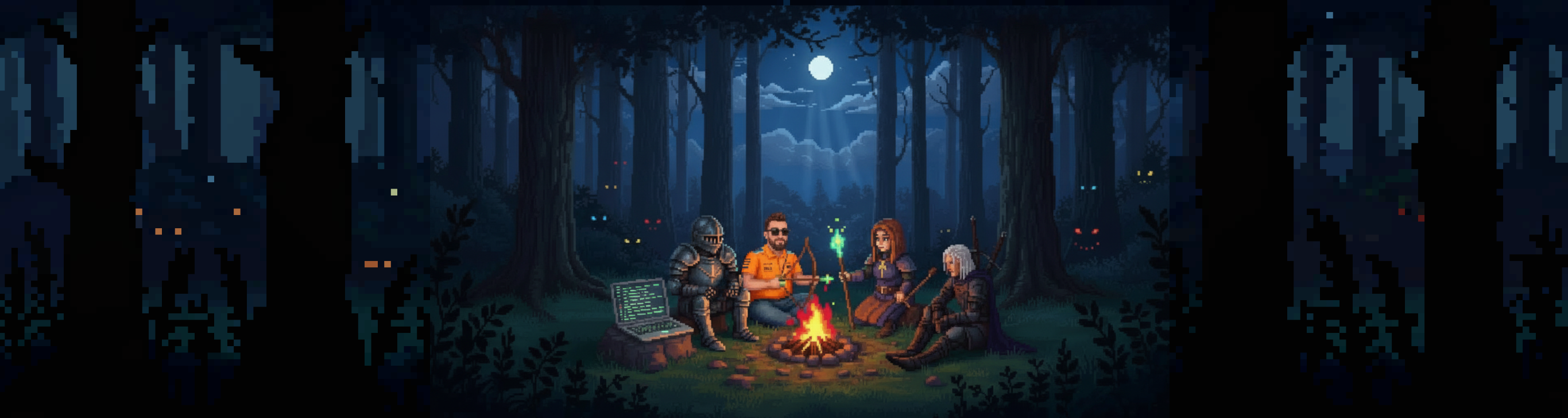Campfire scene